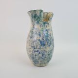 Heavy mixed earthenware vase signed under the base FC