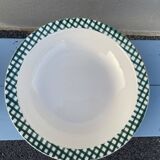 Green gingham hollow dish