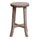 Primitive Mid-Century French Wooden Stool or Side Table