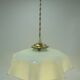 Blue opaline hanging lamp