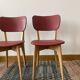 Pair of red skai chairs