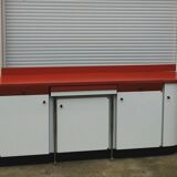 Formica sideboard with its 70' retractable table