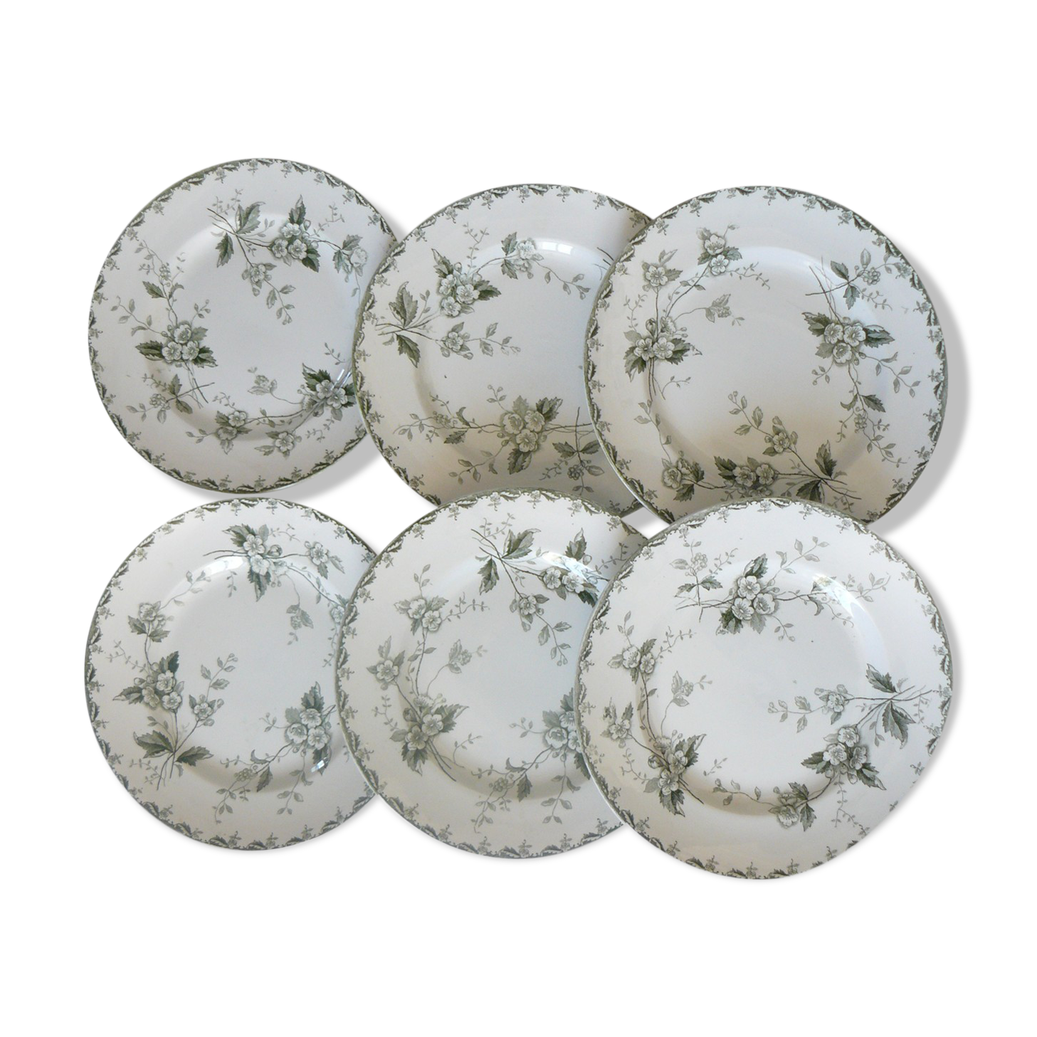 Lot of 6 plates flat