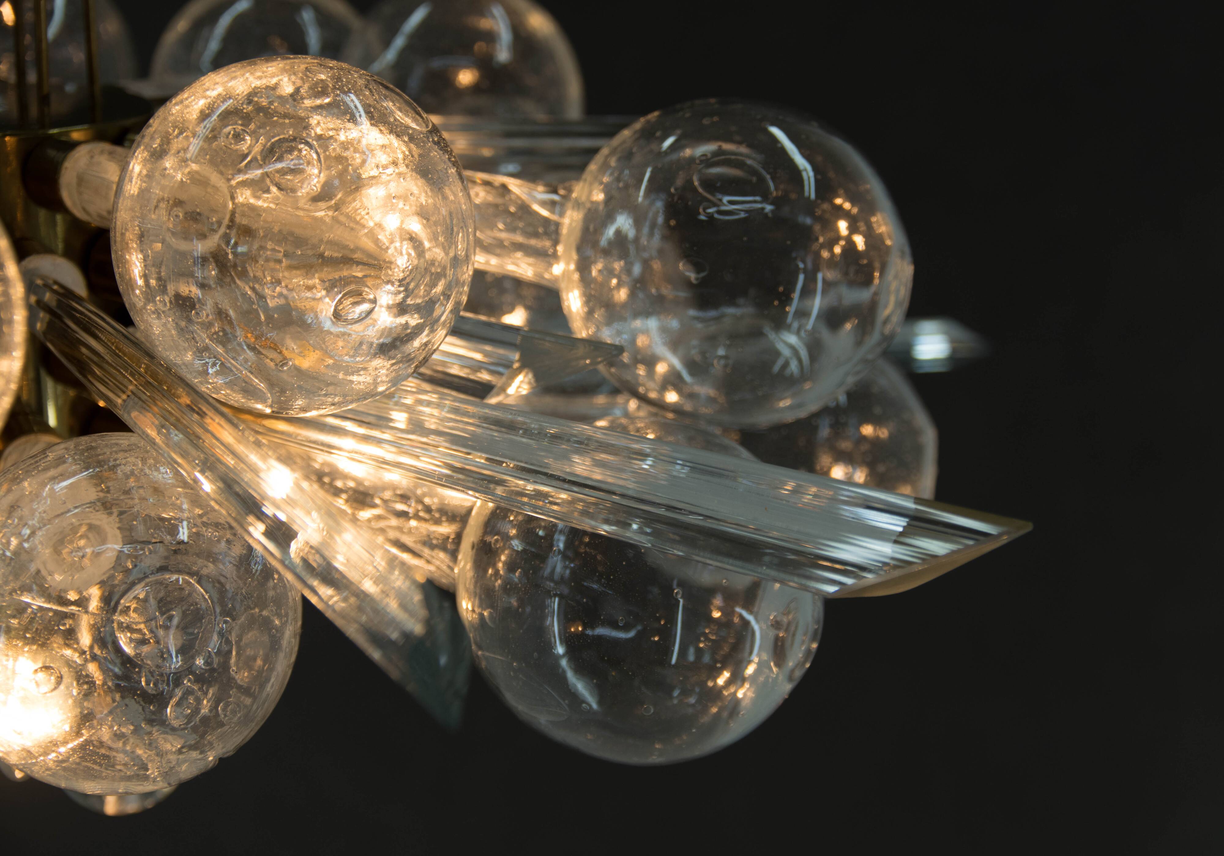 Extraordinary Art and Design Chandelier by Rene Roubicek, 1960s