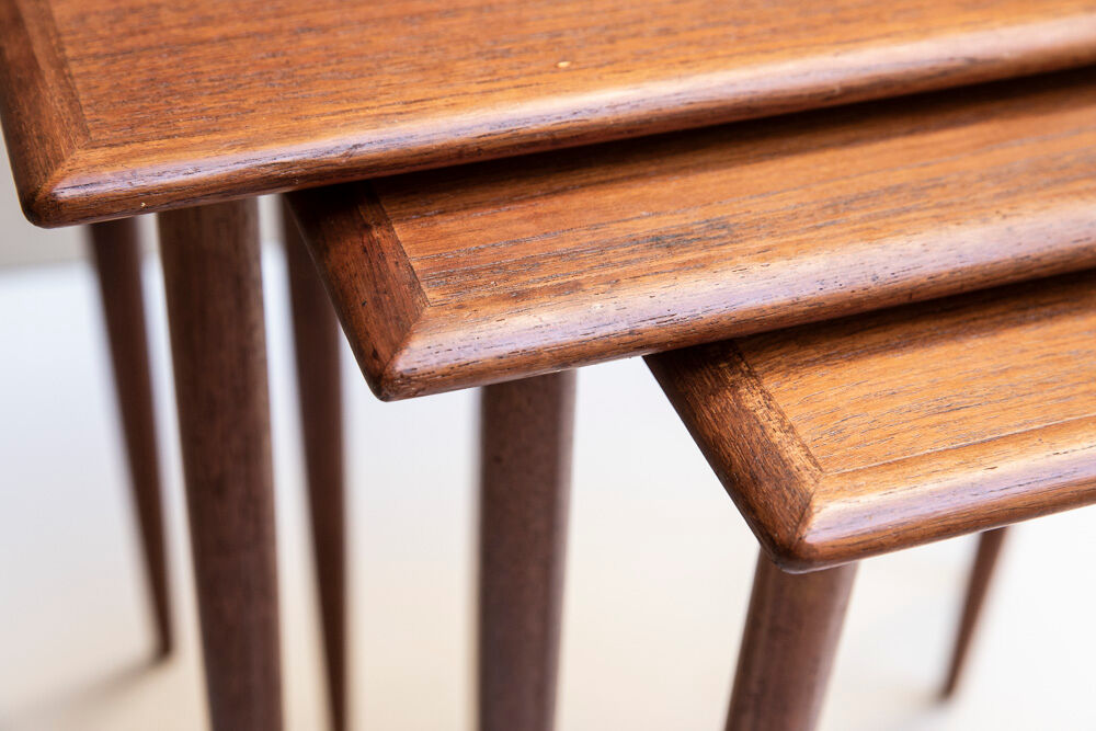 Suite of vintage nesting tables