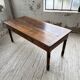 Table de ferme ou table de drapier noyer massif 1900