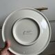 Ensemble de 4 assiettes en céramique vintage par Sarreguemines années 1970 florales