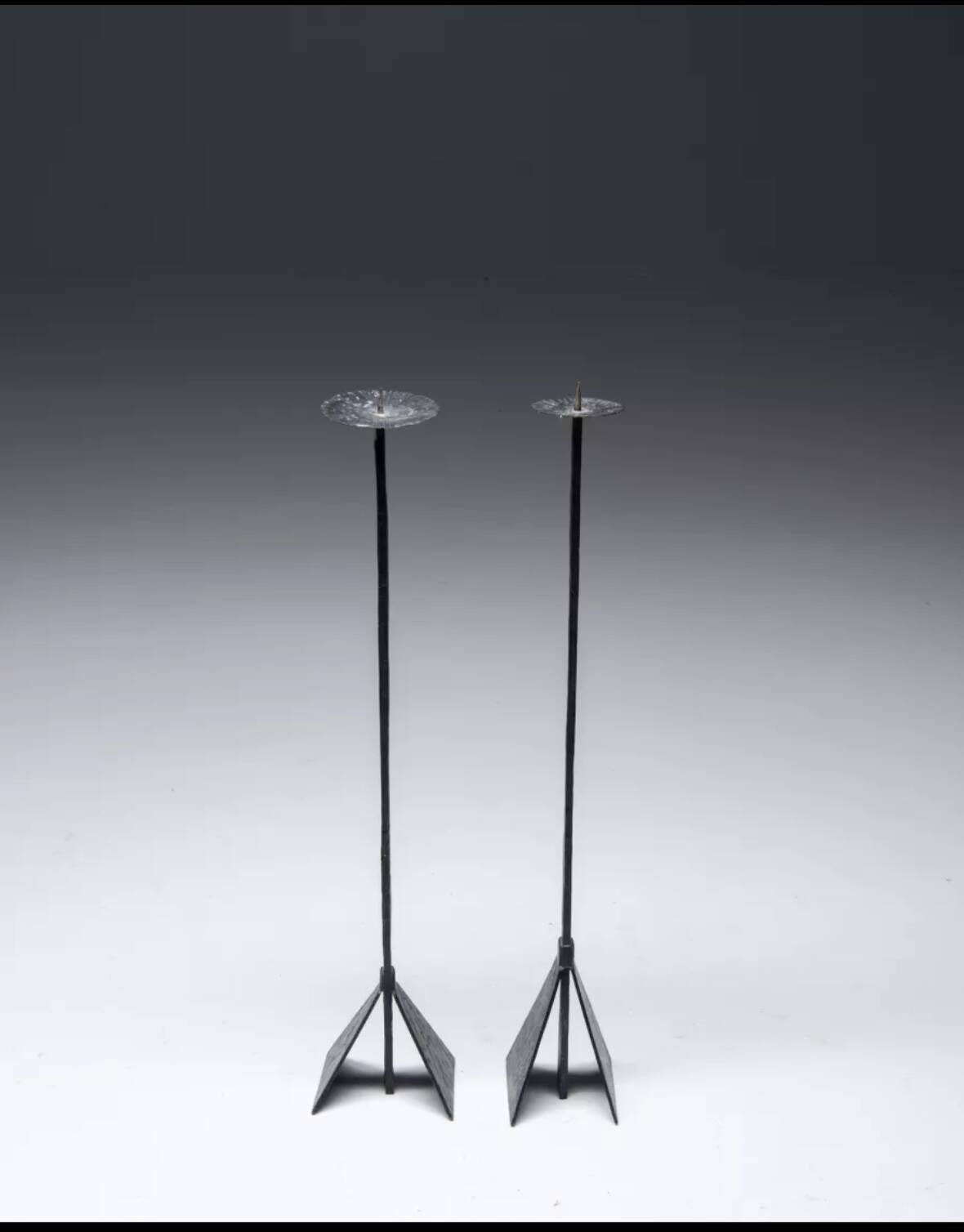 2 bougeoirs brutalistes