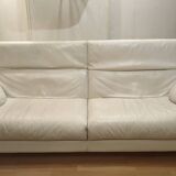 White leather sofa Paolo Piva (Designer) model ARCA for B&B