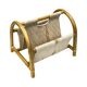 Vintage bamboo magazine rack – boho style / Mid-Century Modern, 1970s