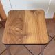 Leather in formica imitation wood and chrome feet / vintage 60s-70s