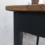 Black patinated old farmhouse table