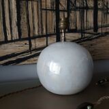 Ceramic lamp foot, iridescent white