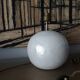 Ceramic lamp foot, iridescent white