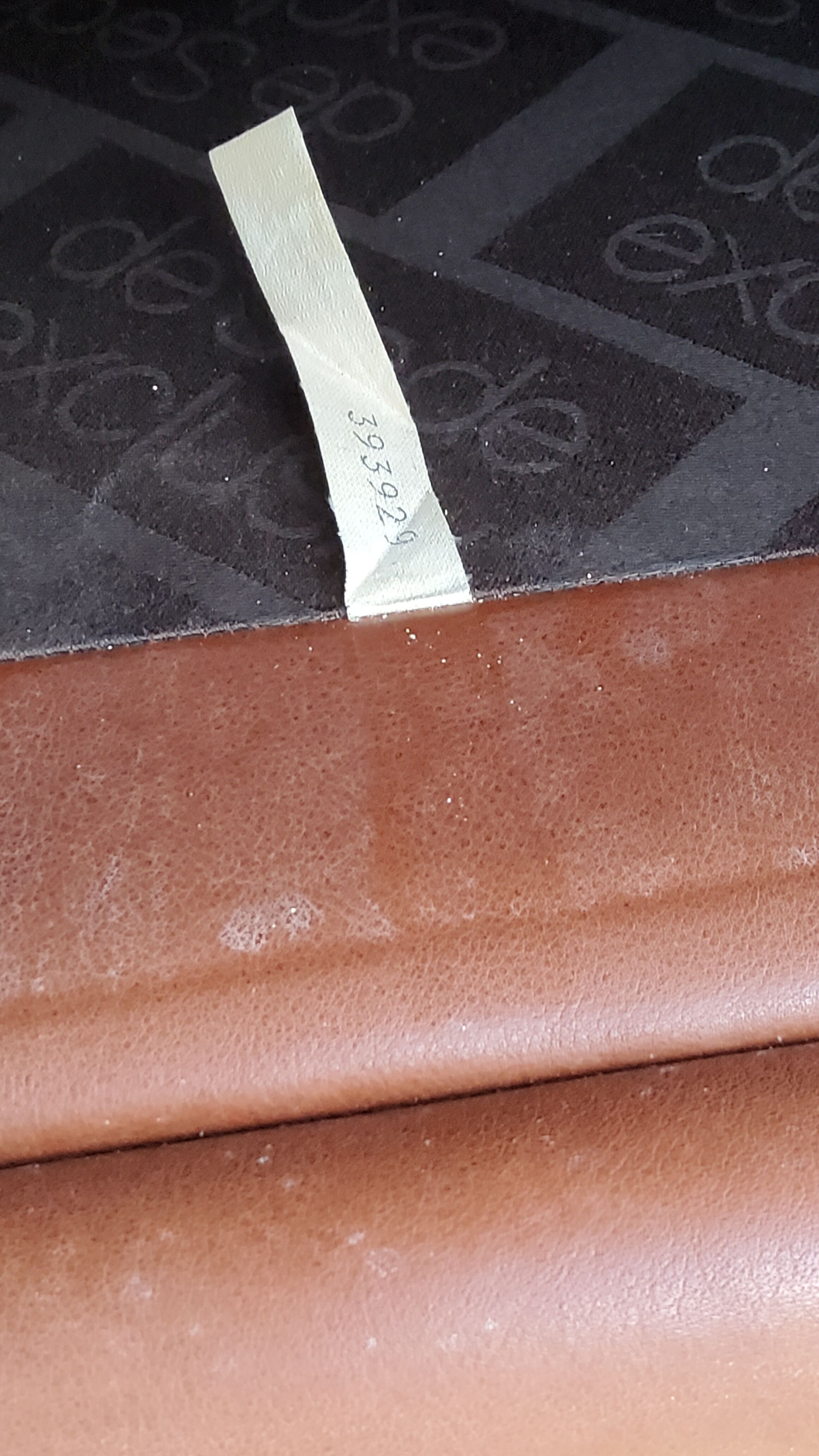 Pair of armchairs and De Sede sofa in cognac leather from the 70s/80s