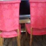 6 leatherette chairs