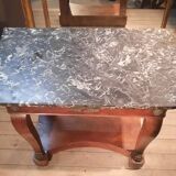 Restoration period console in mahogany