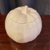 White earthenware pumpkin-shaped candy