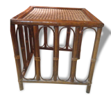 Table d'appoint en bambou vintage