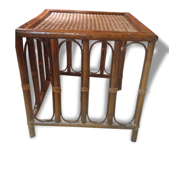 Vintage bamboo side table