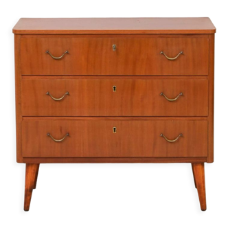 Vintage chest of drawers with gold handles