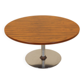 Table basse ronde en palissandre, design danois, années 1970, fabriquée au Danemark