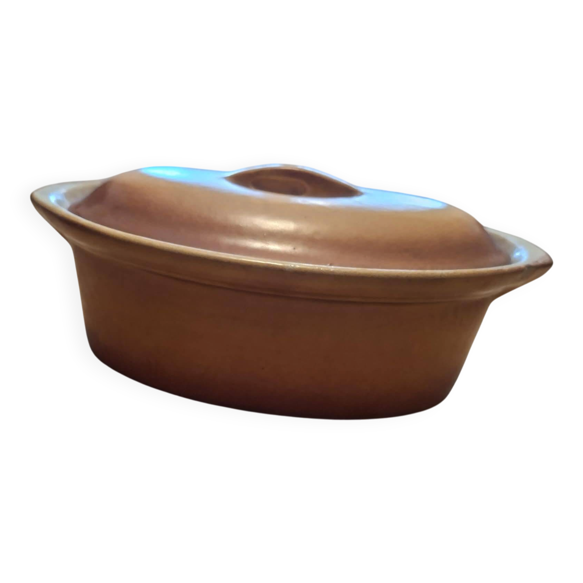 Terrine Durofeu vintage en céramique / grès – Marquée Durofeu