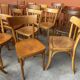 Lot 20 Chaises bistrot Thonet Fischel restaurant dépareillées bois courbé