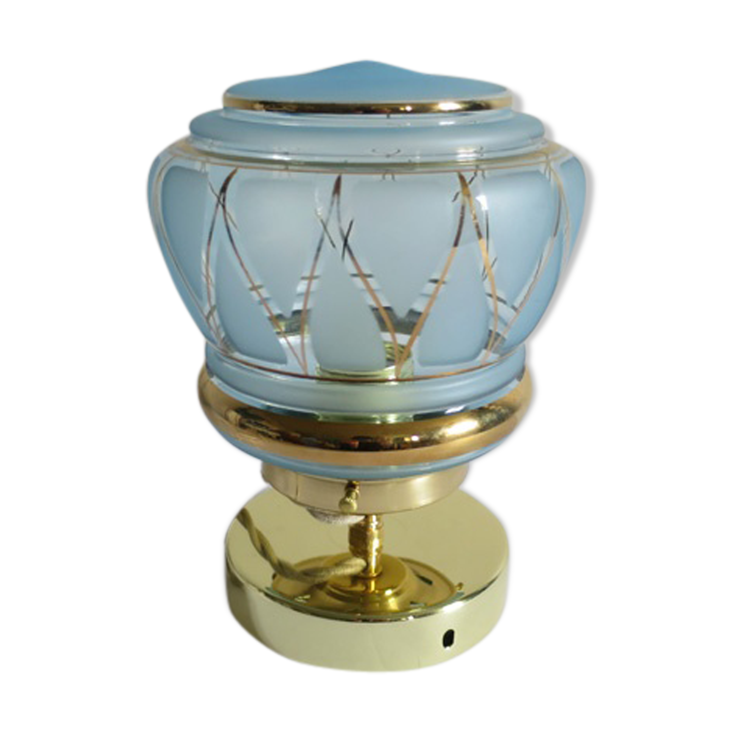 Globe lamp sky blue