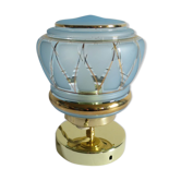 Lampe globe bleue ciel