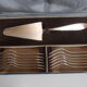 Service couvert a gateaux metal argenté Apollo