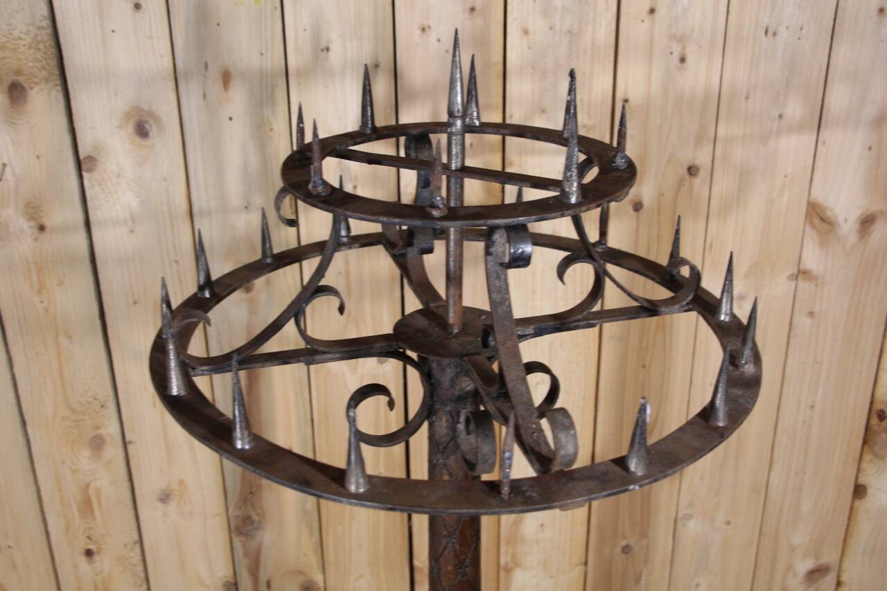 wooden candle holder 19th century