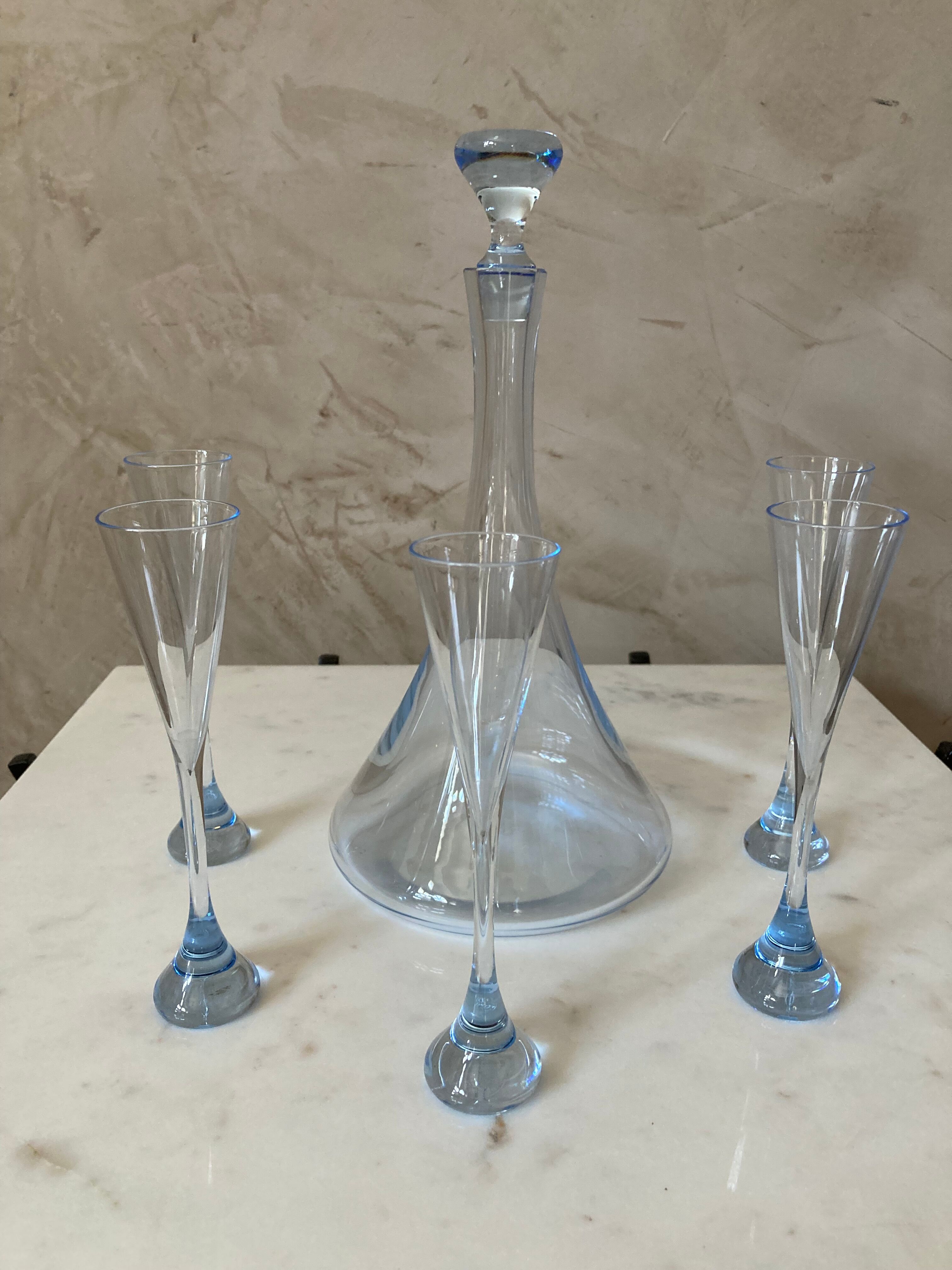 Carafe et verres Baccarat
