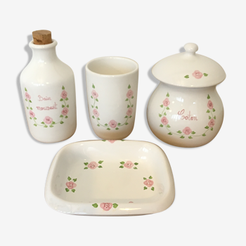 Vintage handmade ceramic toiletries