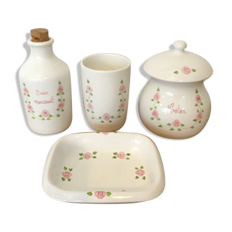 Vintage handmade ceramic toiletries