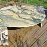 70s marble coffee table