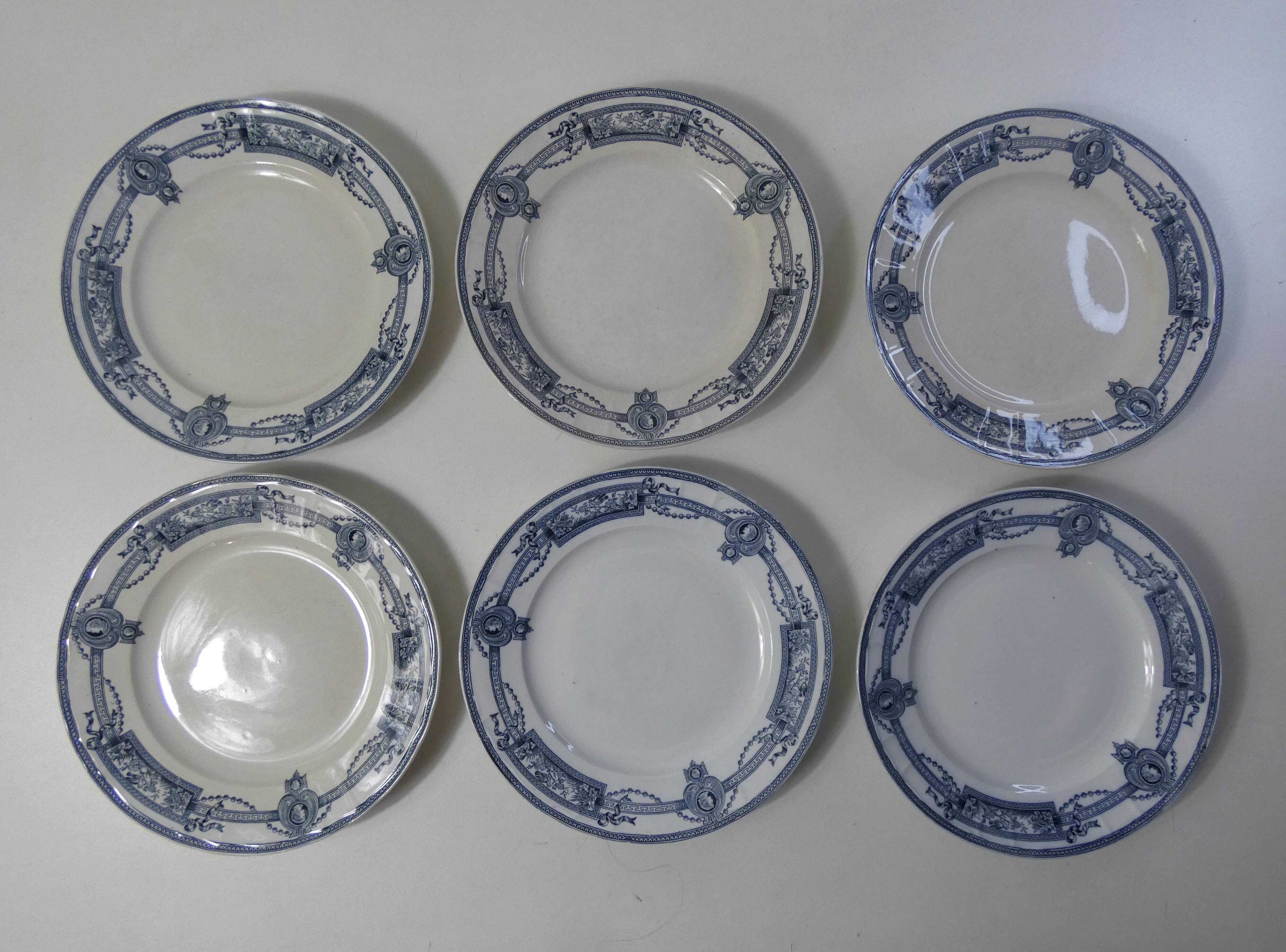 Terre de fer 6 medallion flat plates