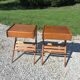 Compass leg bedside tables