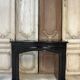 Black marble fireplace from around 1900