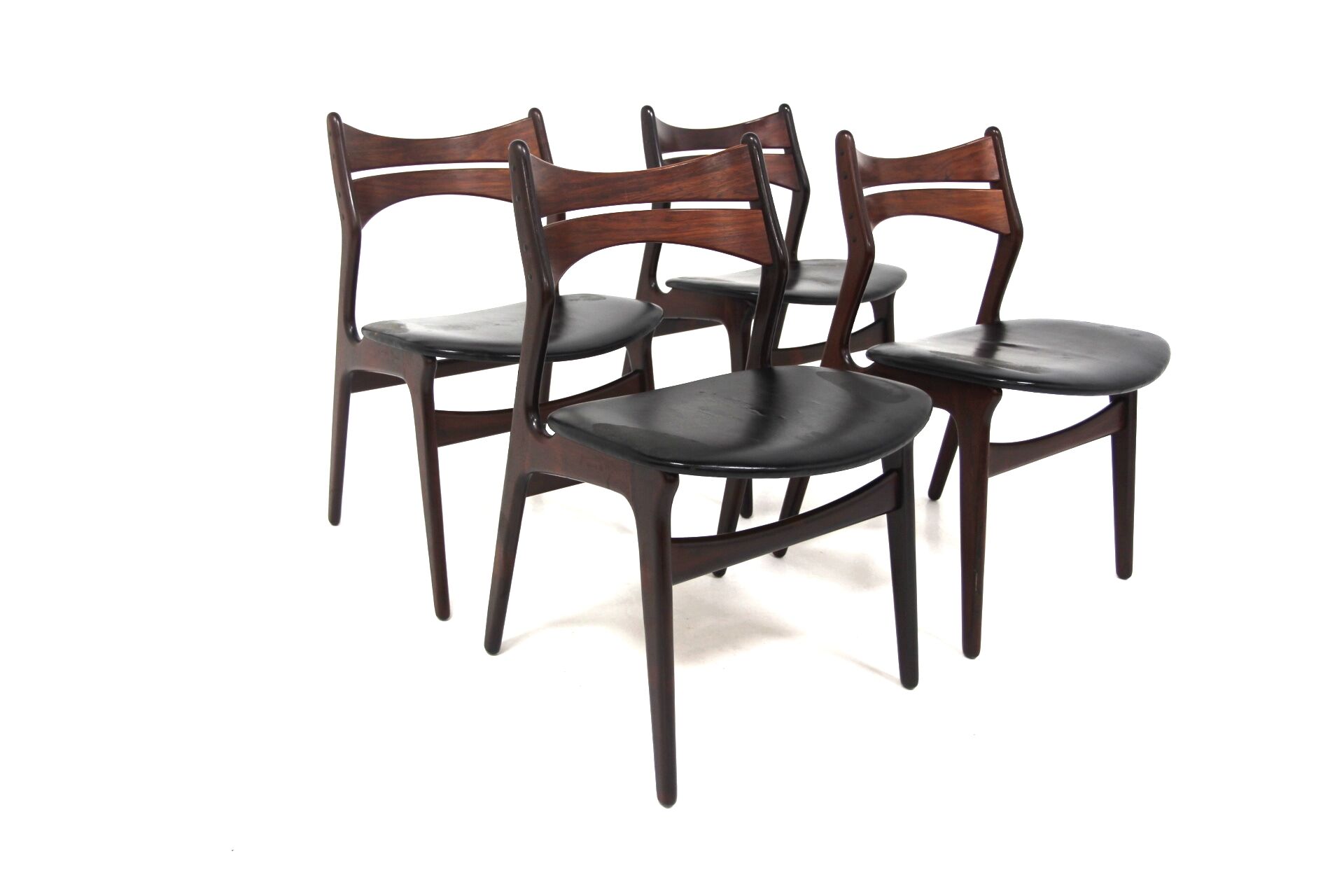 Set de 4 chaises en palissandre "Model 310" Erik Buch, Danemark, 1960