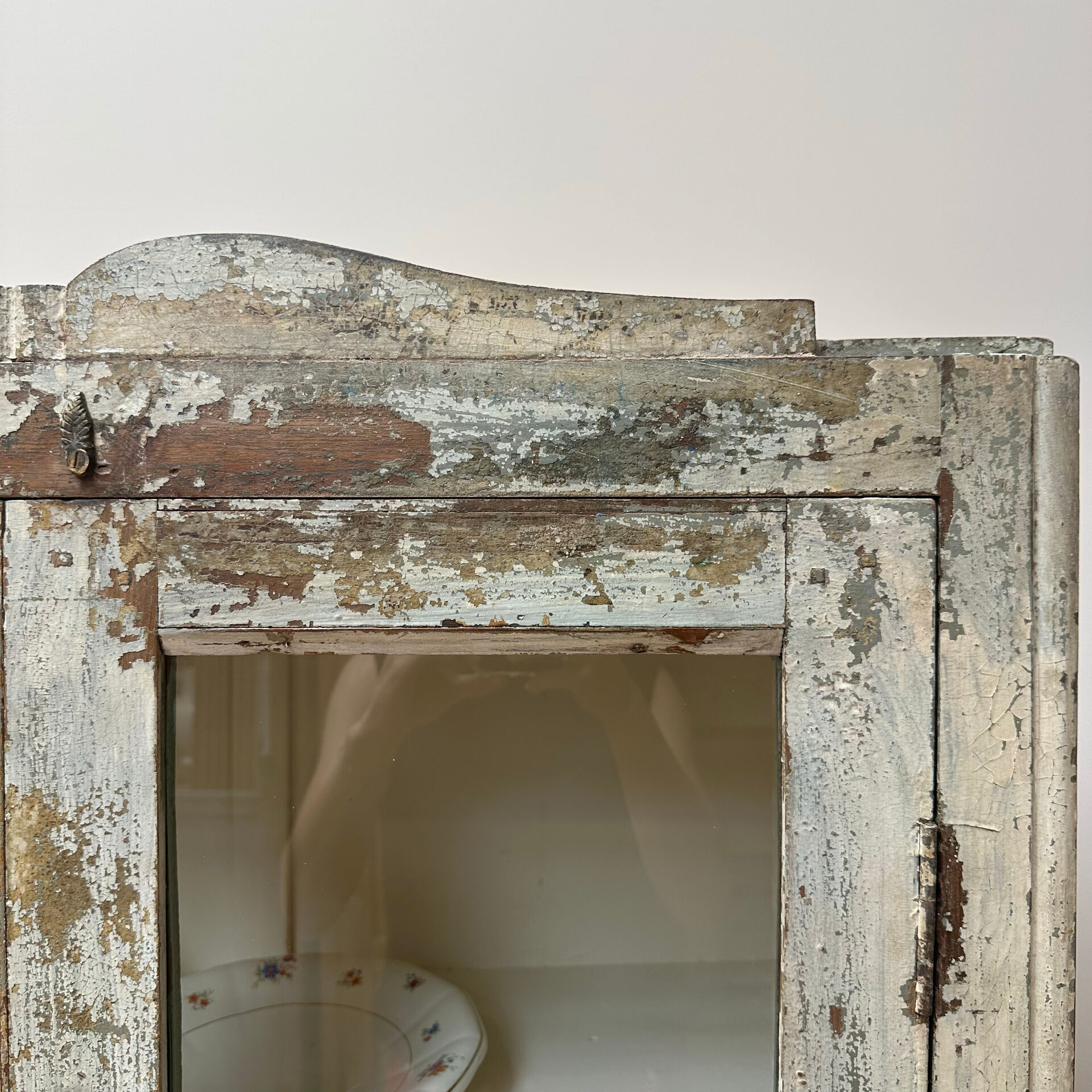 Antique glass cabinet