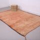 Peach Vintage Moroccan Rug 183 x 274 cm, Berber Wool Rug, Bohemian Rug
