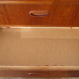 Commode vintage scandinave en teck 1960