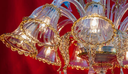 Murano glass chandelier circa 1980