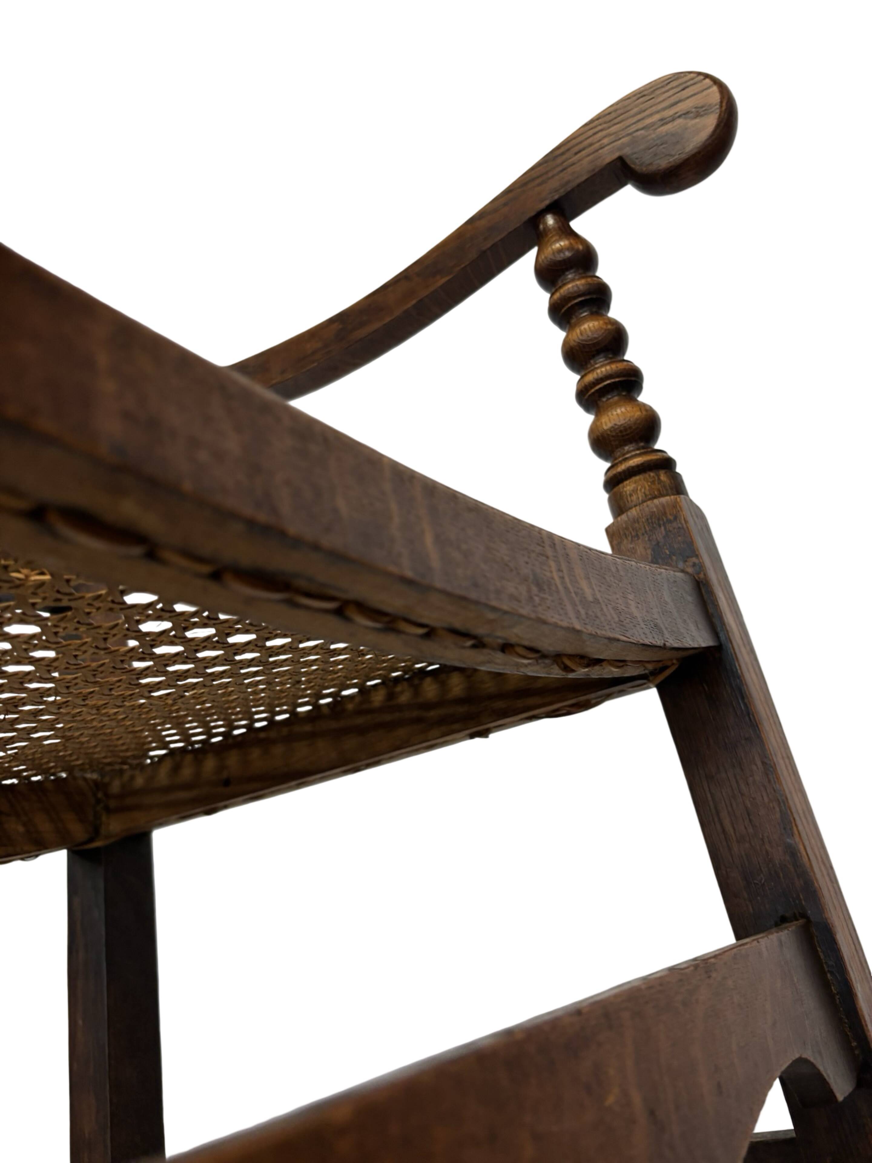 Art Deco chair minimalist oak wicker minimalist design