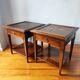 Pair of French-made side tables.