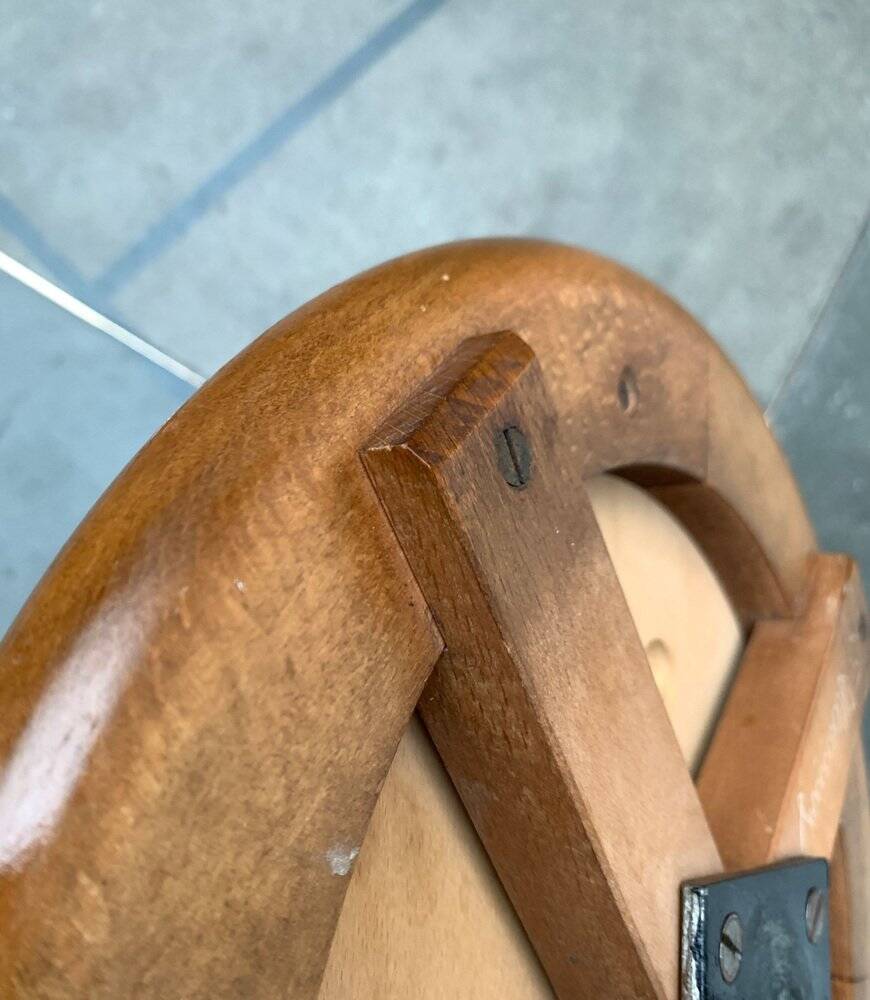 Mid-Century Industrial Tripod Swivel Stool, 1960s