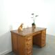 Old oak notary office with drawers, desk