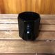 Series Of 8 ESSO Cups Black Ceramic Collection France Vintage