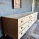 Old draper's furniture, raw wood